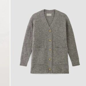 Everlane The Oversized Alpaca Pocket Cardigan
